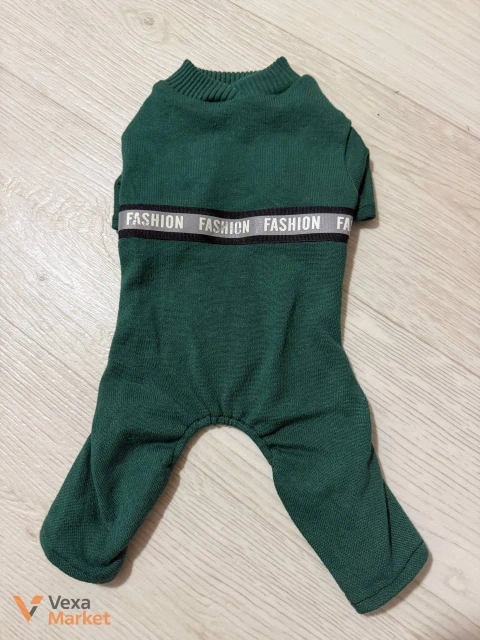 Зеленый комбинезон для собак "Fashion"