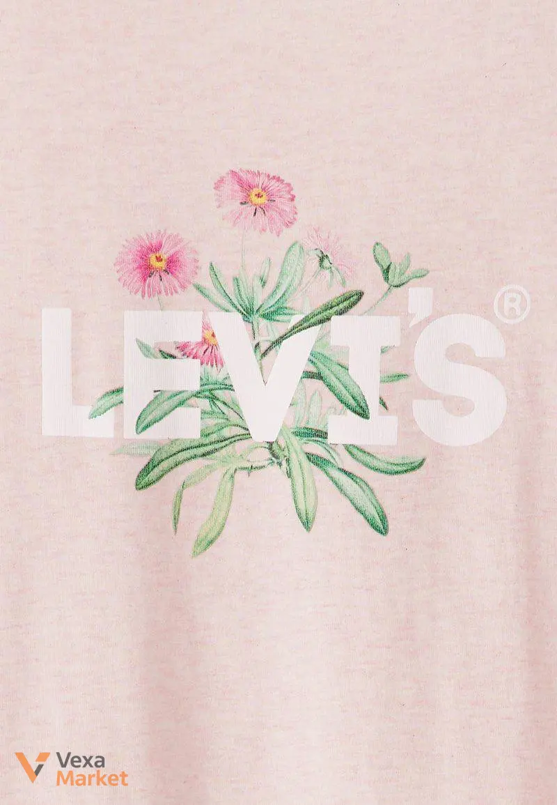 Жіноча футболка Levi's рожева, розмір M — фото 3