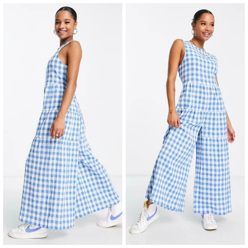 Жіночий брючний комбінезон з бавовни Asos р.46-48. — фото 2