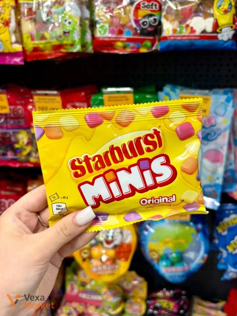 Жувальні цукерки Starburst Minis Original 45г