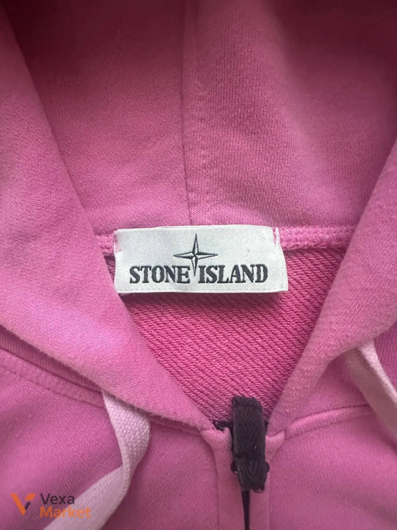 Зіп худі Stone Island рожеве розмір M (люкс копія) — фото 2