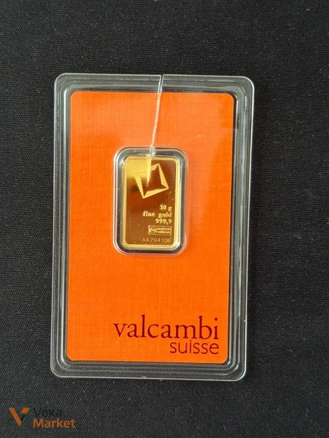 Золоті зливки Valcambi Suisse 10г