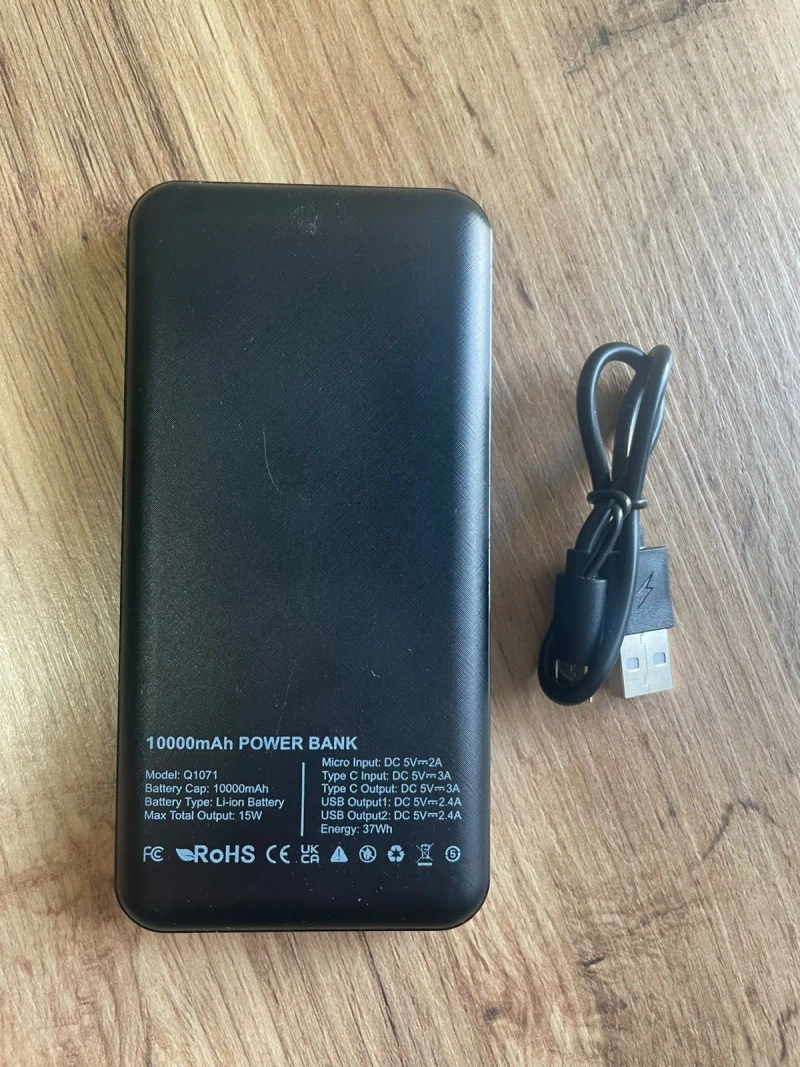 Зовнішній акумулятор Power Bank 10000 mAh універсальний портативний — фото 3