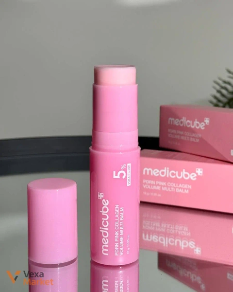 Зволожувальний стік для обличчя Medicube PDRN Pink Collagen Volume Multi Balm 10 г