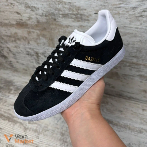 Adidas Gazelle чорні замшеві кросівки