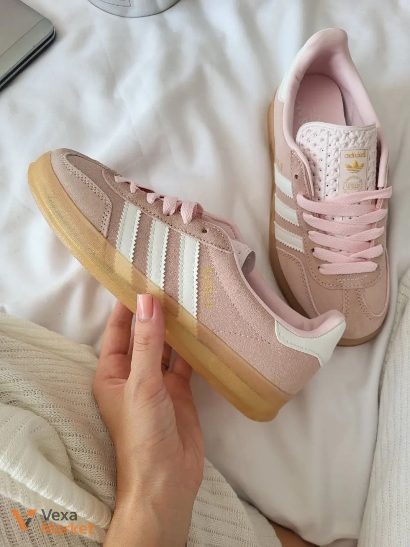 Adidas Gazelle Pink замша — фото 3