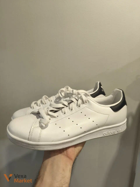 Adidas Stan Smith шкіряні білі чоловічі кросівки 42 розмір