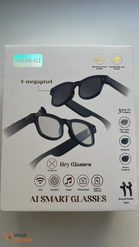 AI Smart Glasses AIMB-G1 з камерою 8 МП та Bluetooth