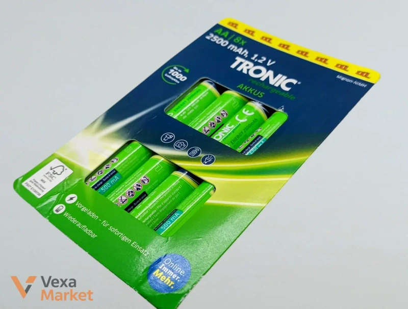 Аккумуляторы TRONIC AA 2500 mAh Rechargeable (8 шт.) — фото 3