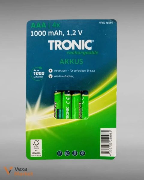 Акумулятори TRONIC AAA 1000 mAh Rechargeable (4 шт.)