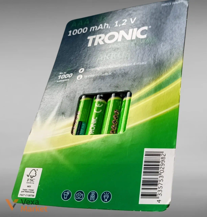 Акумулятори TRONIC AAA 1000 mAh Rechargeable (4 шт.) — фото 3