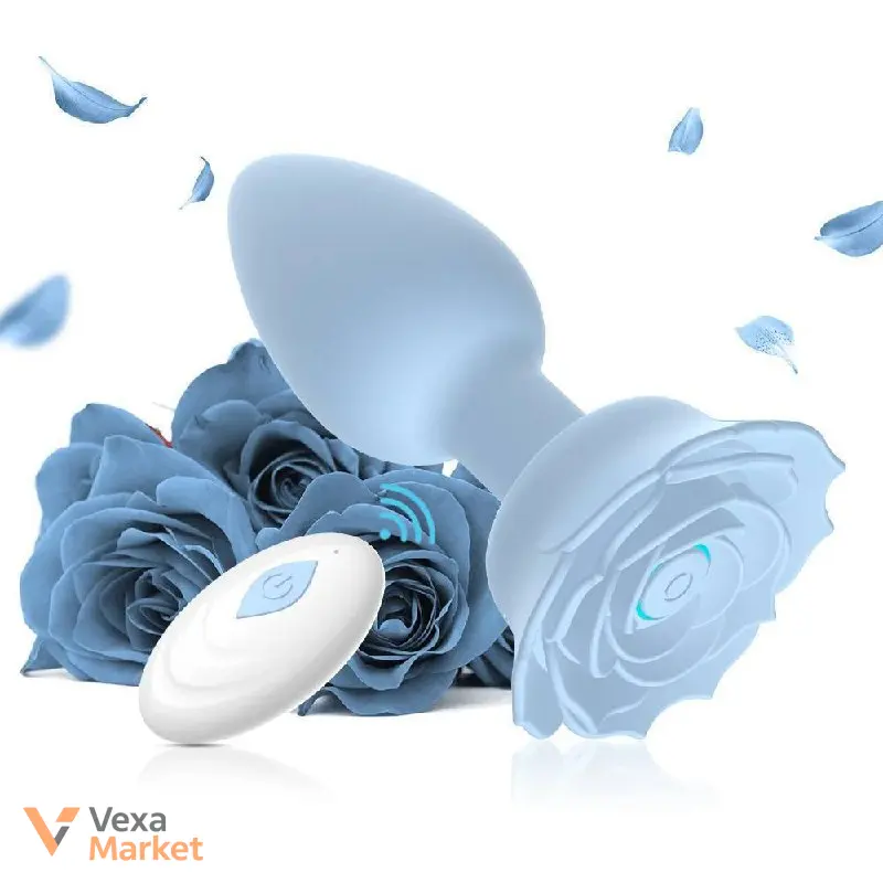 Анальна пробка Rose Plug Style 2 з пультом керування — фото 4