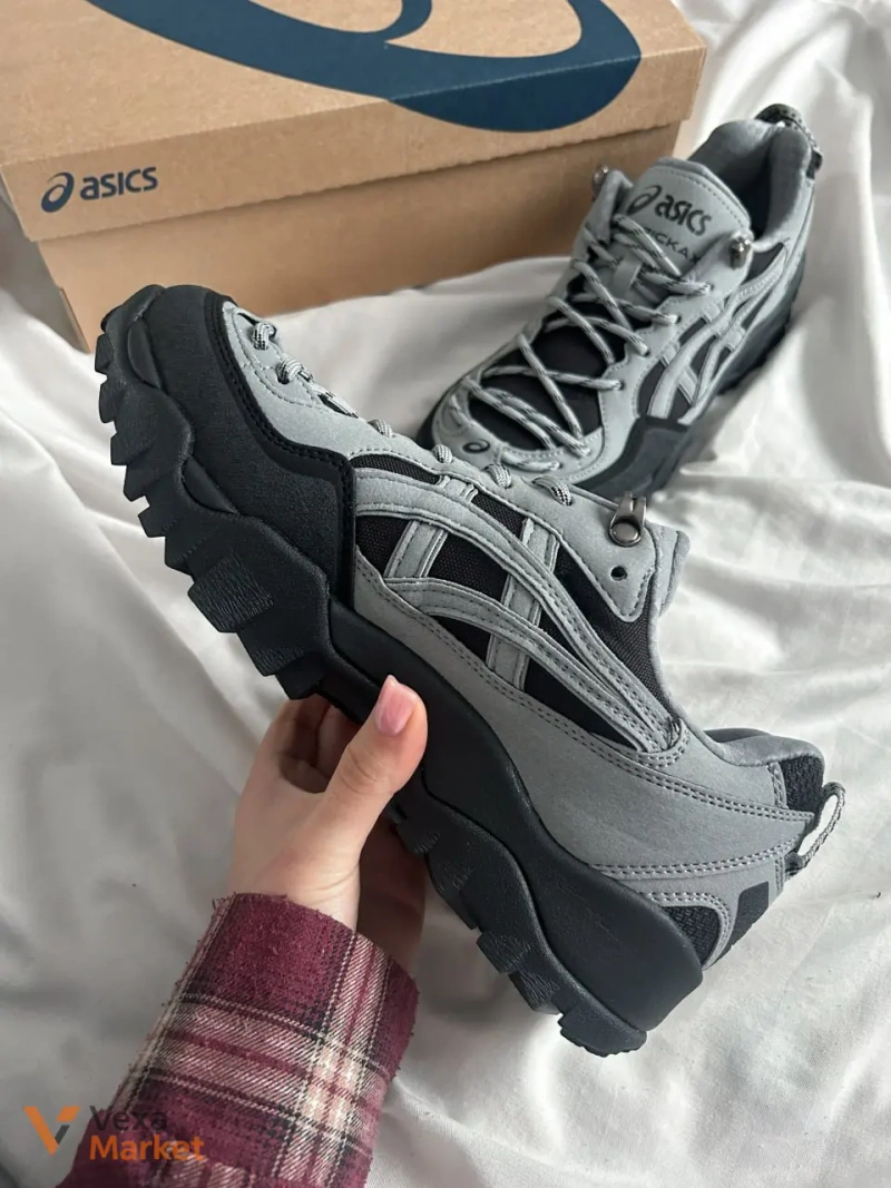 Asics Gel-Pickax Grey Black — фото 5