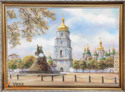 Авторська картина олією «Софійський собор» 80х60 см