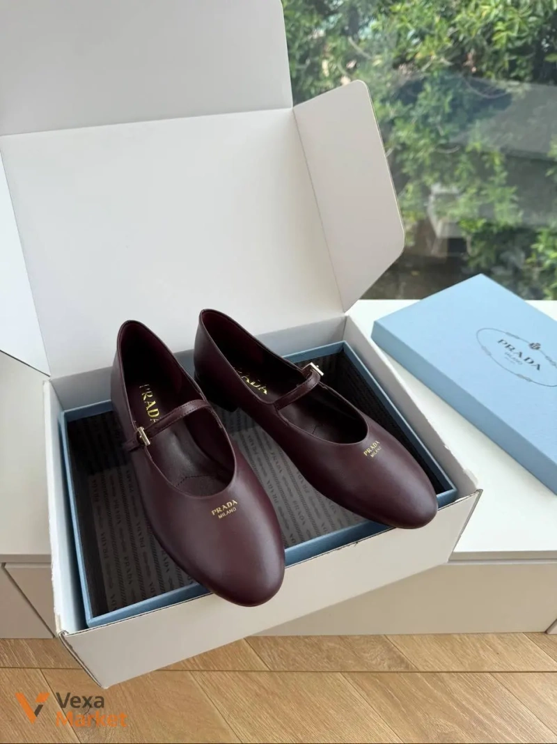 Балетки Prada натуральна шкіра — фото 2