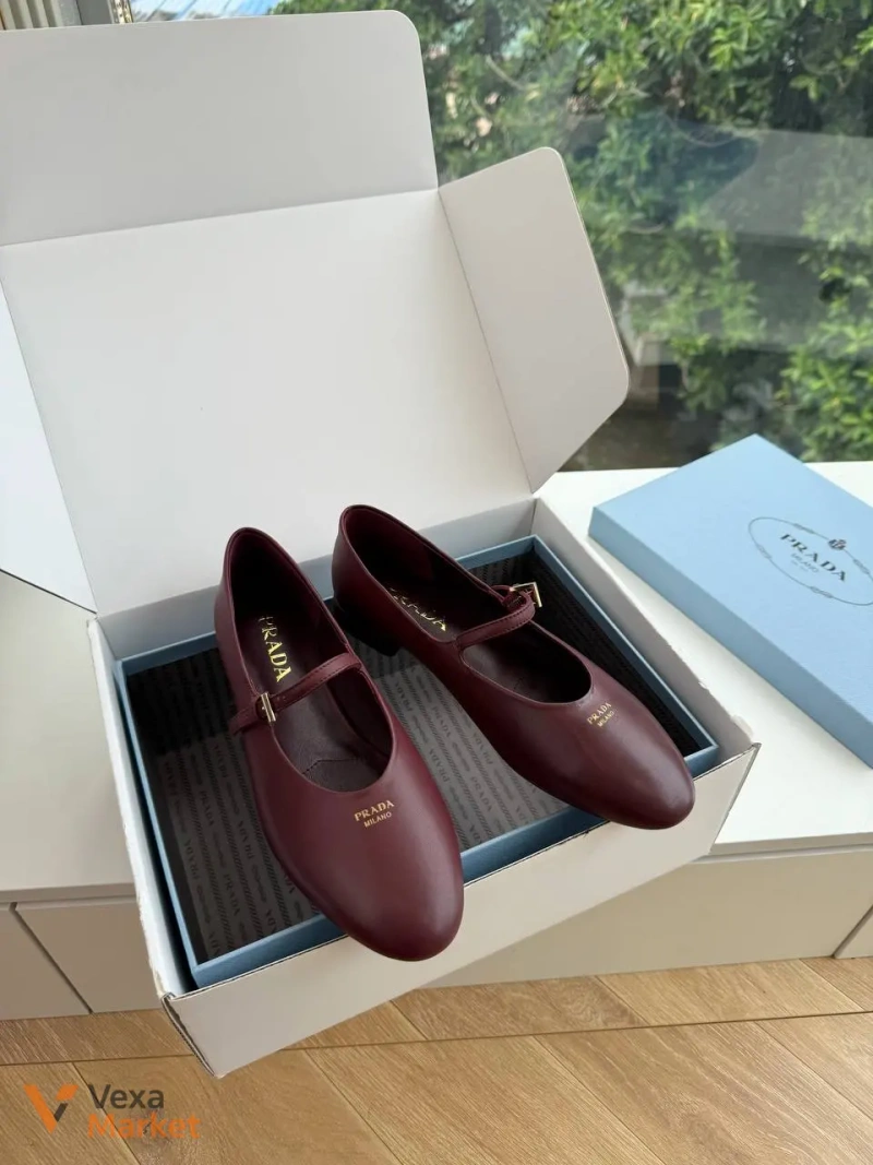 Балетки Prada натуральна шкіра — фото 3