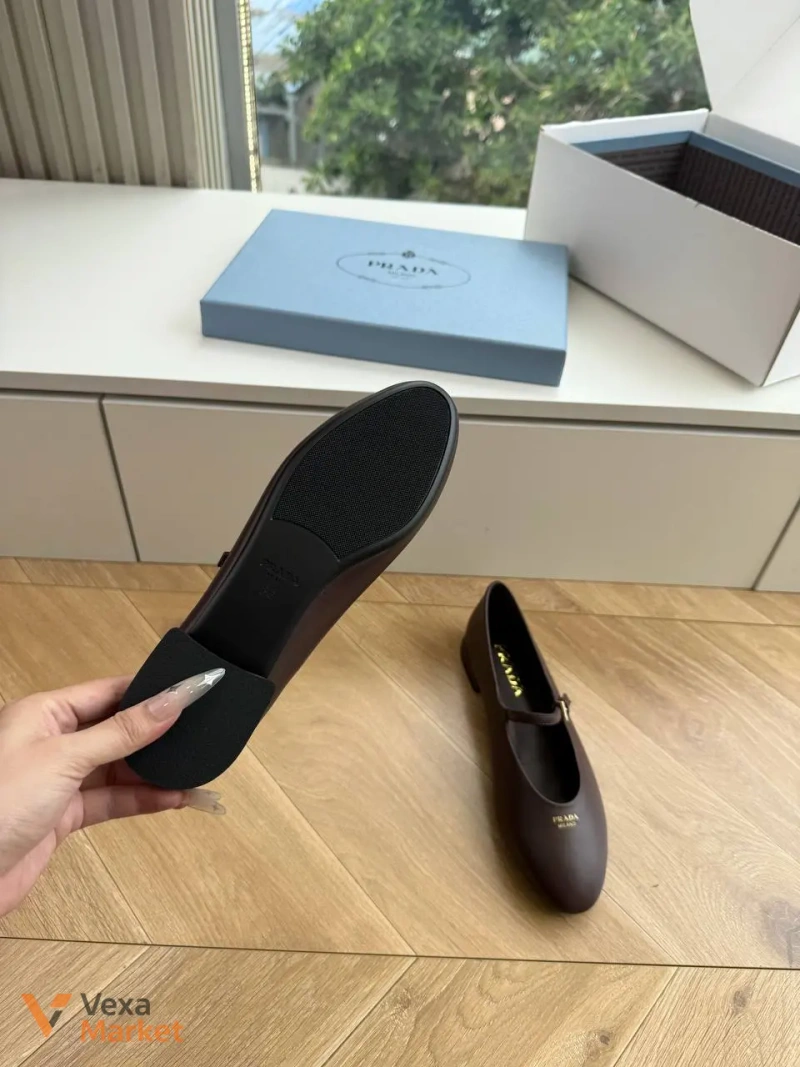 Балетки Prada натуральна шкіра — фото 7