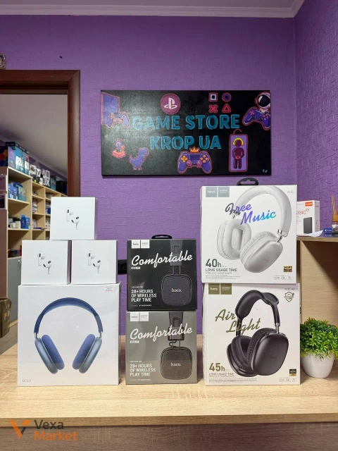 Бездротові навушники Hoco W35 Air, Hoco W56 та AirPods