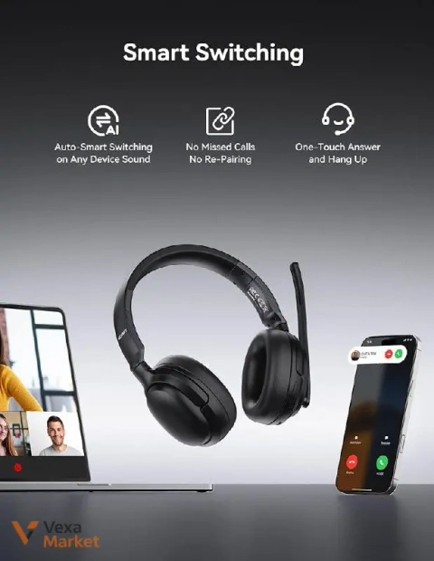 Бездротові навушники TECKNET 5.4 Bluetooth з мікрофоном