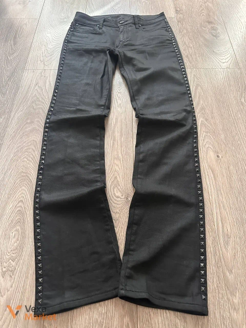 Biker bootcut jeans