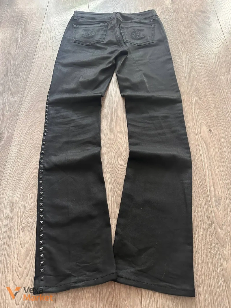 Biker bootcut jeans — фото 3