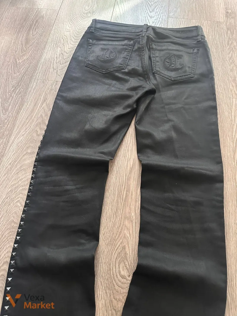 Biker bootcut jeans — фото 4