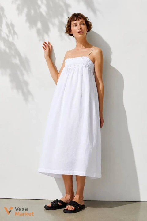 Білий сарафан міді H&M