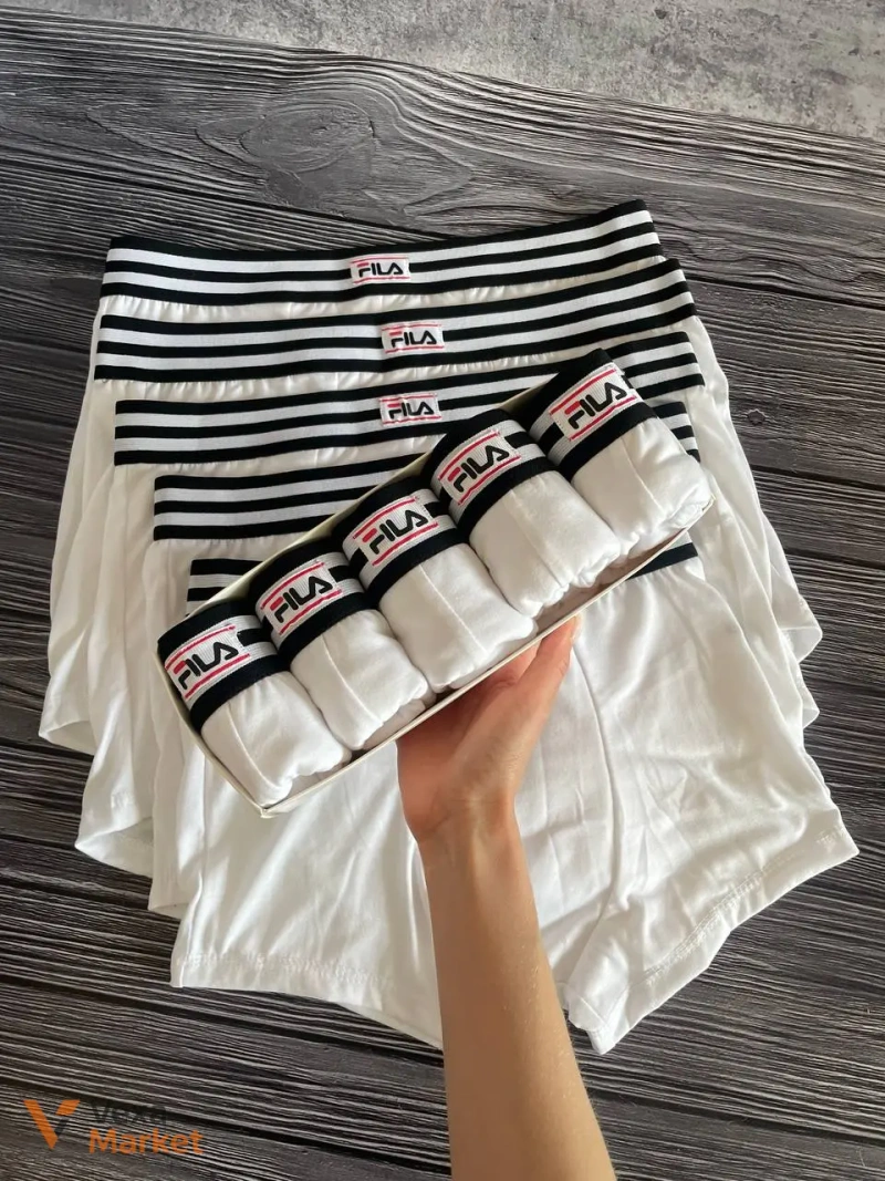 Білизна Fila чоловіча бавовняна 5 штук з коробкою — фото 2