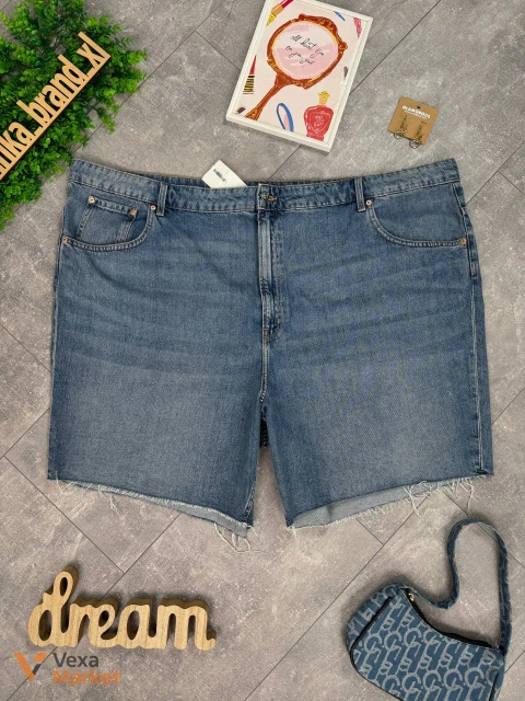 Блакитні джинсові шорти H&M EUR 4XL / НАШ 58-60
