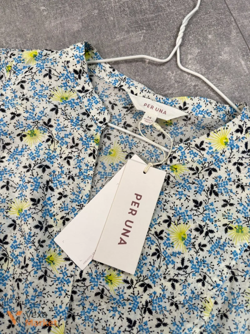 Блуза бавовняна в принт від M & S — фото 3