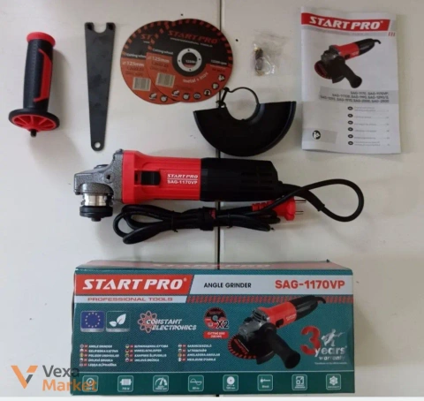 Болгарка START PRO SAG-1170VP 125мм 710Вт