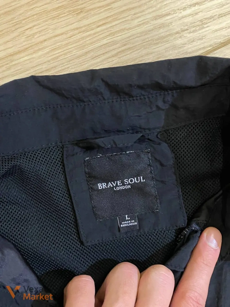 Brave Soul Mens Pearson Shacket Navy — фото 3