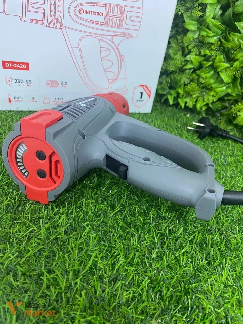 Будівельний фен Intertool DT-2420 з регулюванням температури та швидкості