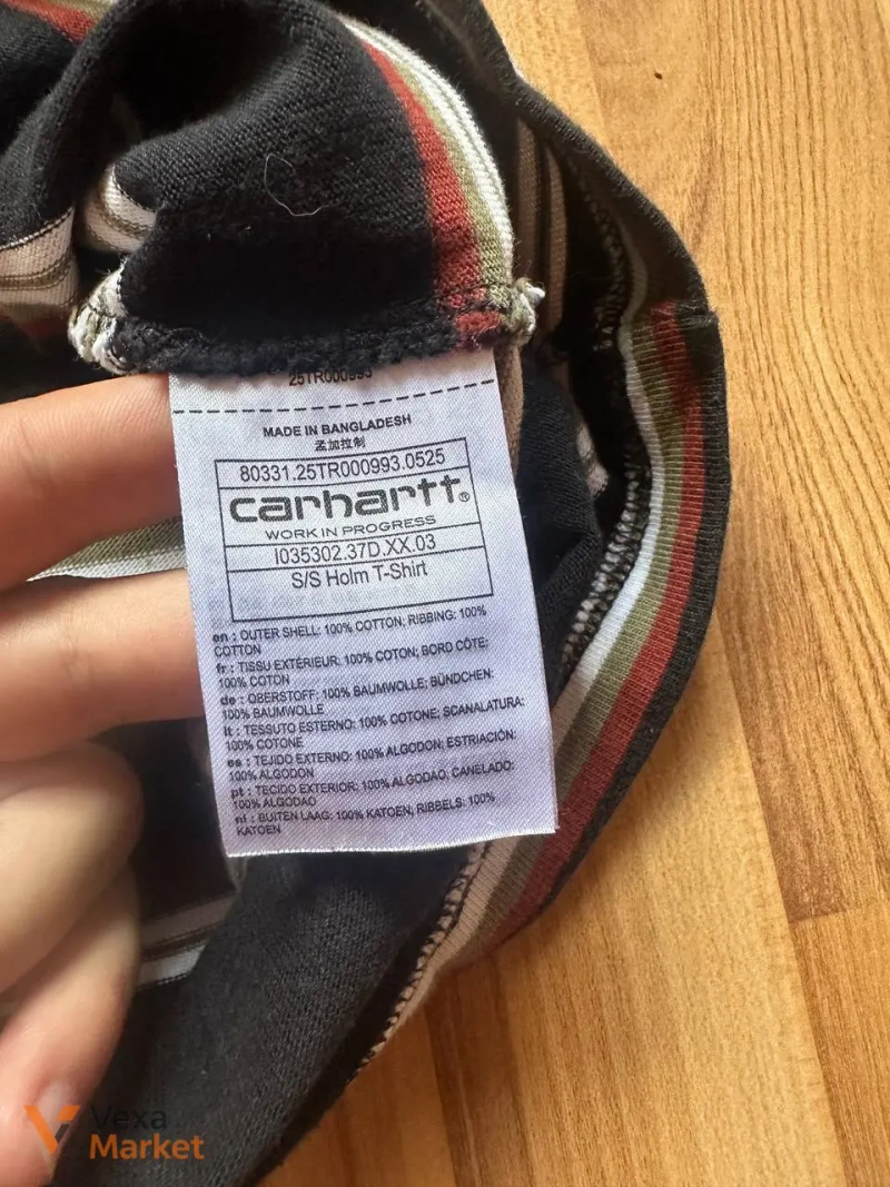 Carhartt WIP футболка в полоску, размер М — фото 4