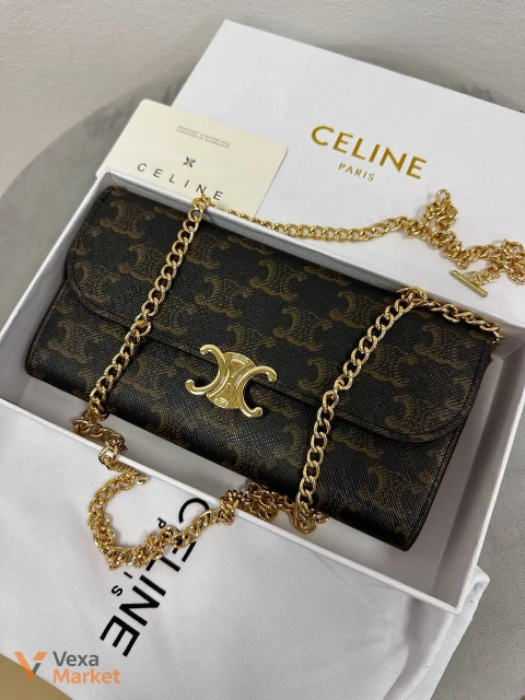 Celine Premium сумка через плече шкіра текстиль