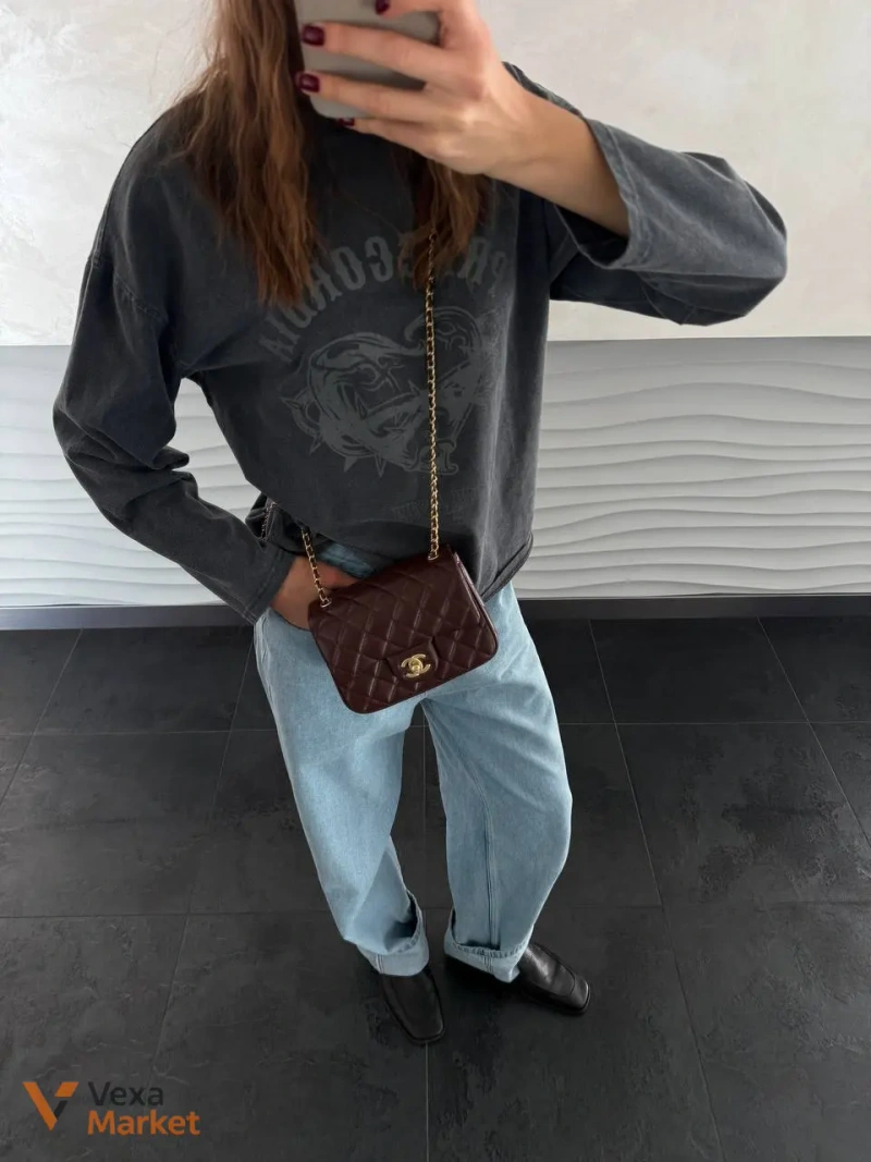 Chanel Classic Mini сумка з гладкої шкіри — фото 5
