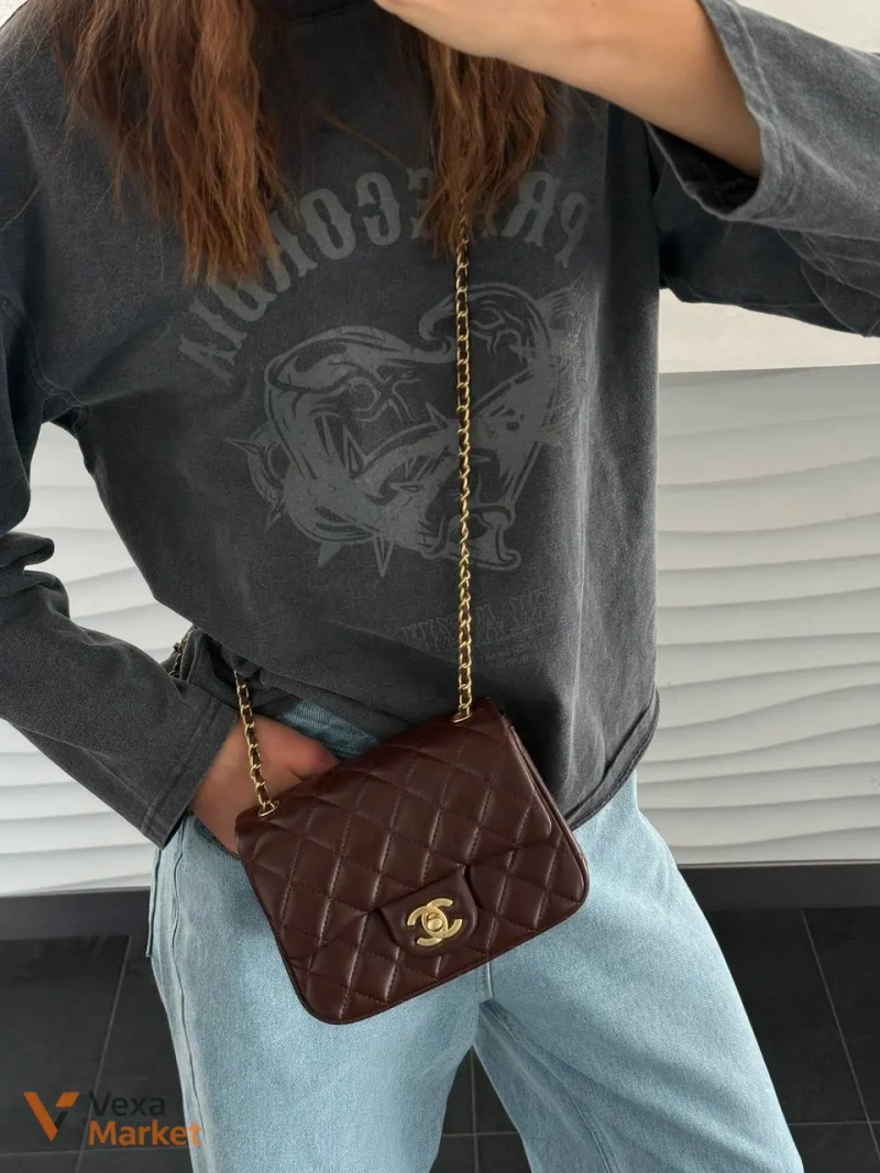 Chanel Classic Mini сумка з гладкої шкіри — фото 9