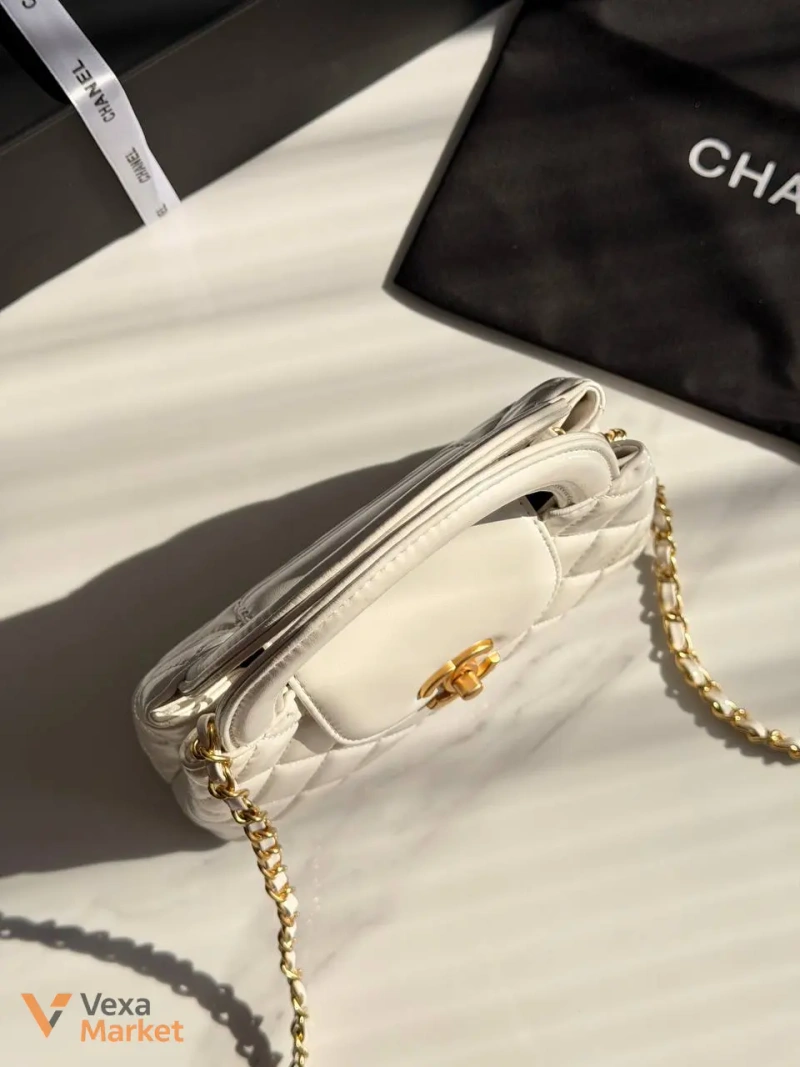 Chanel Kelly White сумка — фото 3