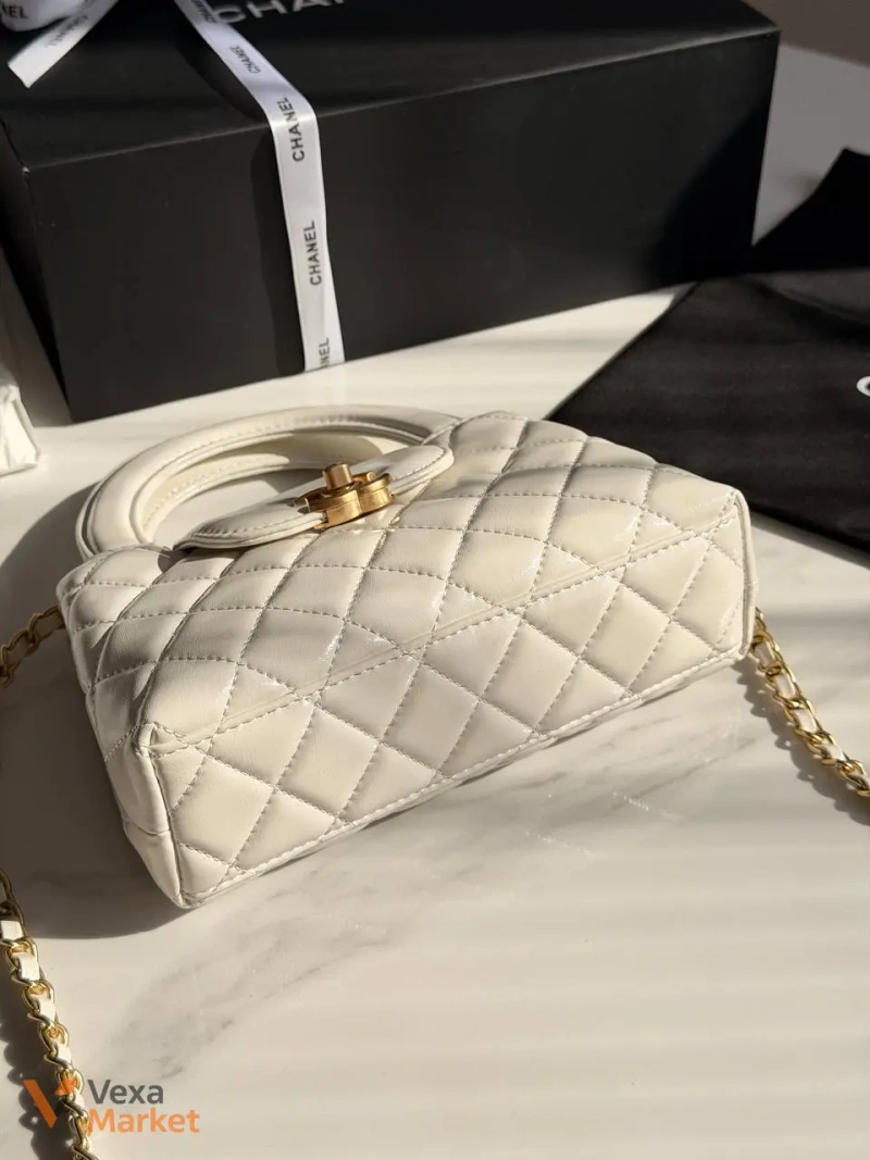Chanel Kelly White сумка — фото 5