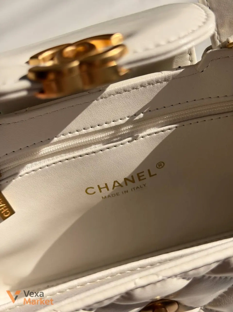 Chanel Kelly White сумка — фото 8