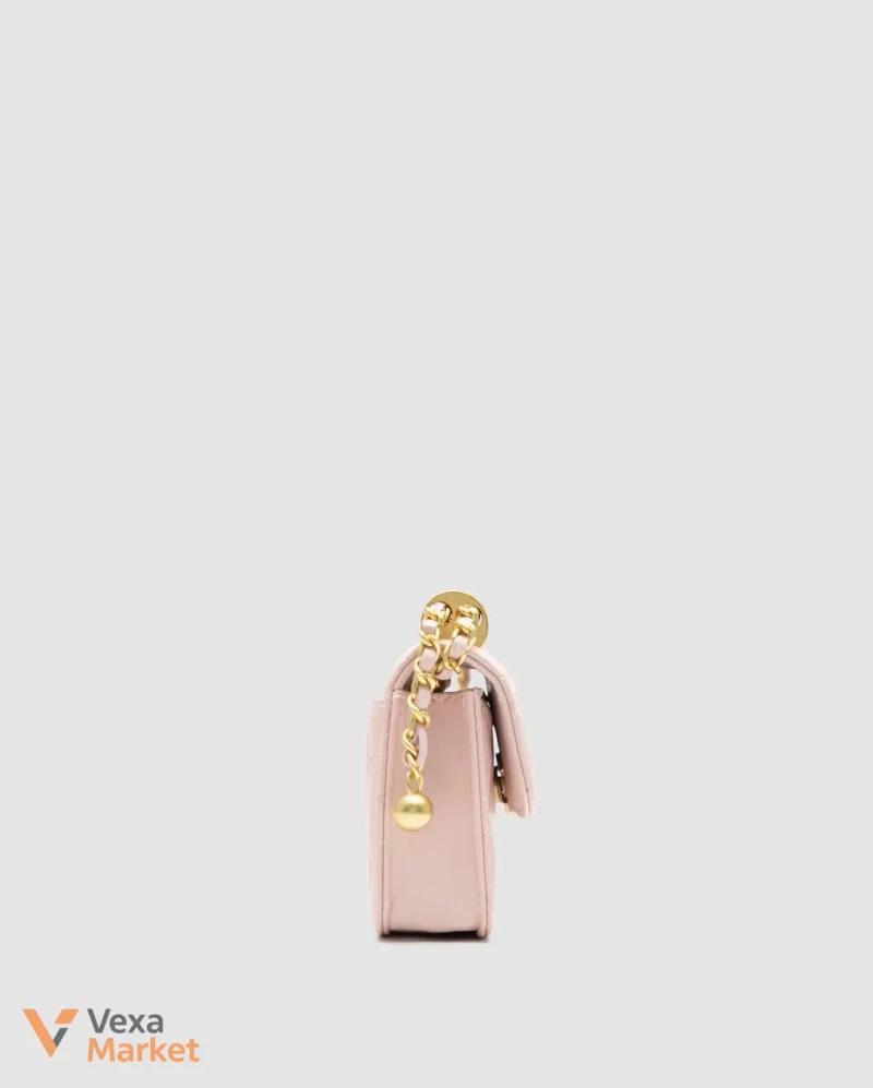 Chanel Quilted Perfect Fit Flap Coin Purse Pink/Gold — фото 2