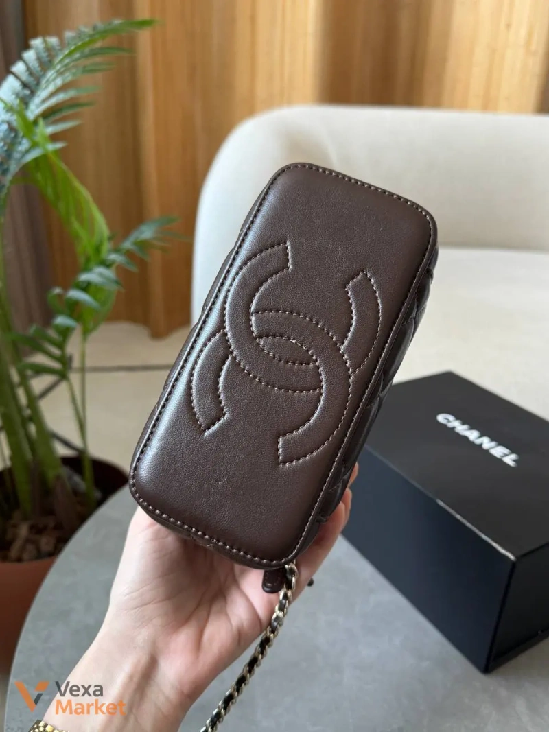 Chanel Vanity Chocolate шкіряна сумка — фото 4