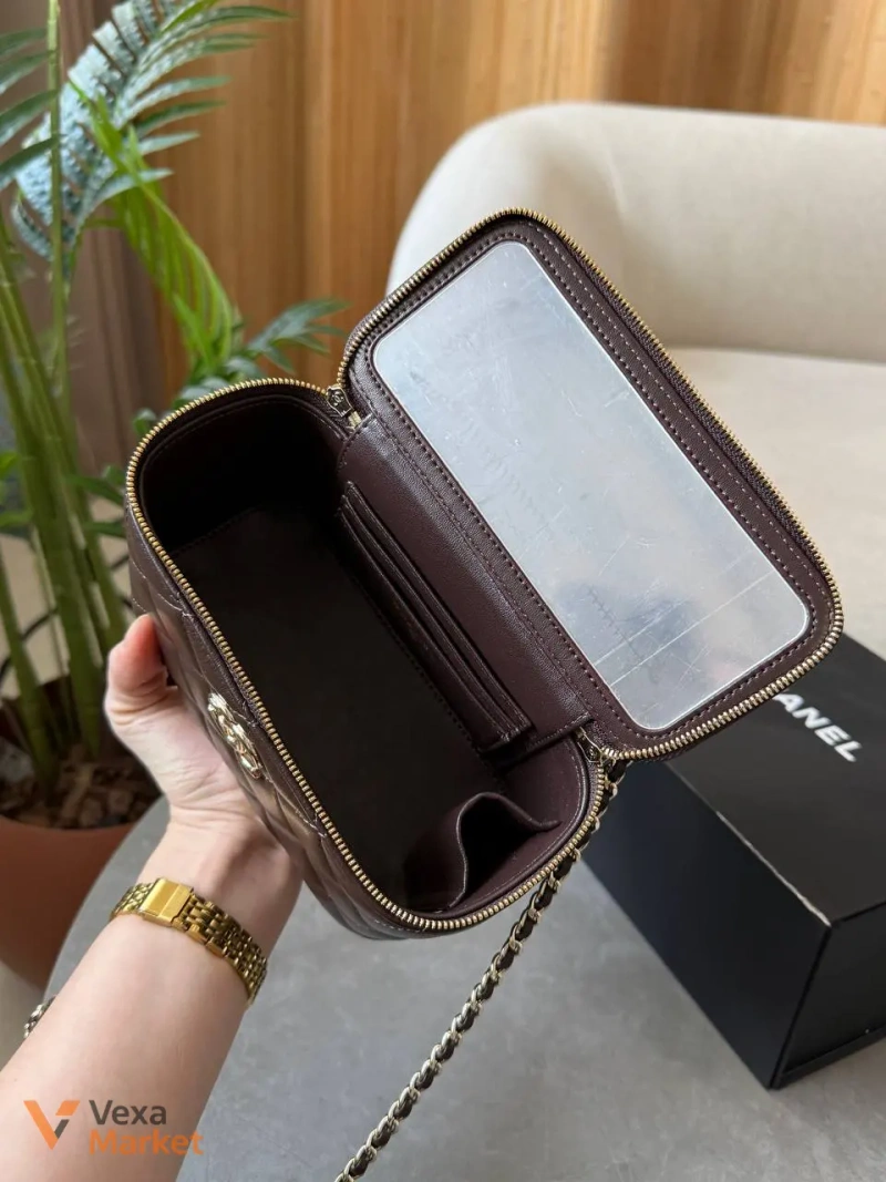 Chanel Vanity Chocolate шкіряна сумка — фото 5