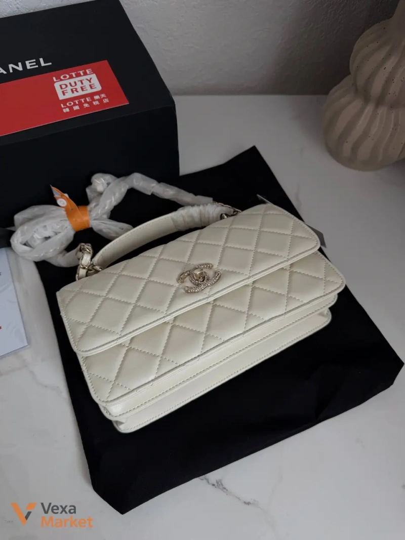 Chanel Wallet біло-молочний — фото 4