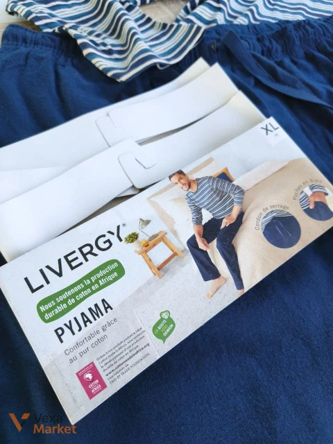 Чоловіча піжама LIVERGY XL 100% бавовна