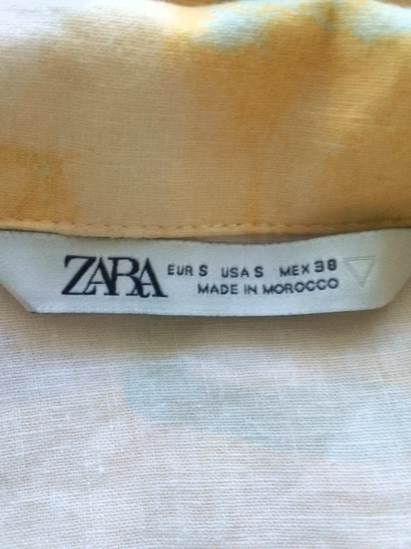 Чоловіча сорочка льон/віскоза Zara р.50. — фото 7