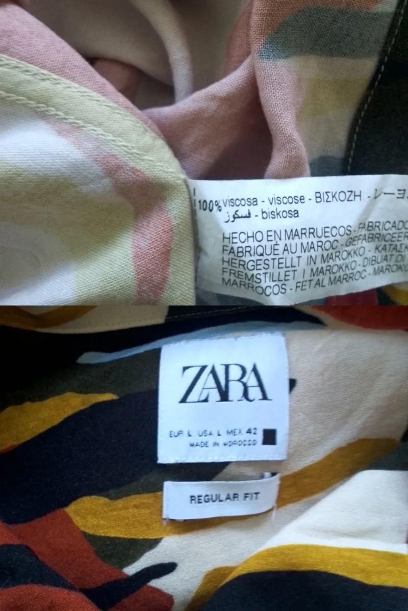 Чоловіча сорочка з віскози Zara р.50-52. — фото 8