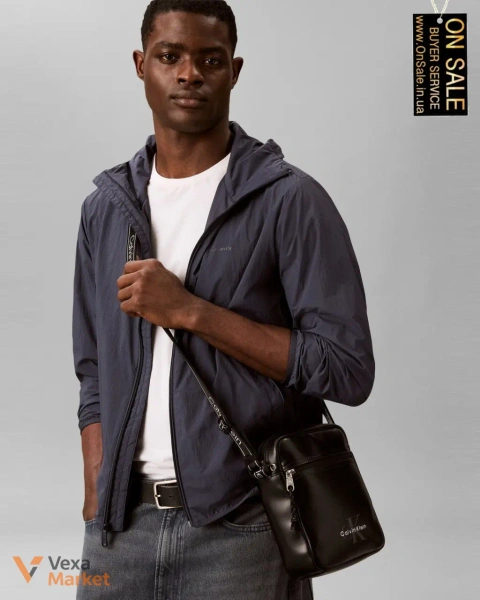 Чоловіча сумка Calvin Klein BOLD LOGO WEBBING REPORTER чорна