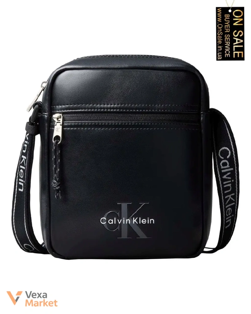 Чоловіча сумка Calvin Klein BOLD LOGO WEBBING REPORTER чорна — фото 2