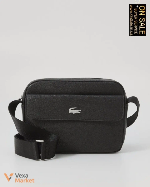 Чоловіча сумка через плече Lacoste REPORTER BAG чорна